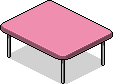 Rosa Küchentisch