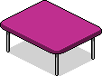 Pinker Küchentisch