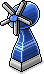Blauer Ventilator