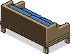 Blaues Area-Sofa