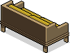 Gelbes Area-Sofa