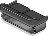Schwarzes Mode-Sofa