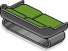 Grünes Mode-Sofa