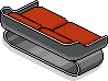 Rotes Mode-Sofa