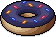 Schwarzer Donut