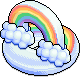 Aufblasbarer Regenbogen