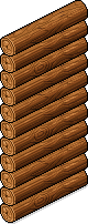 Blockhütten Wand