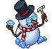 Schneemann Handwerkstisch