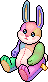 Regenbogen-Hase