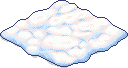 Schneebedeckter Felsen