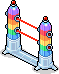 Regenbogen-Laserschranke