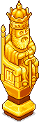Goldene Königschachfigur