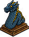 Entenblaue Drachenlampe