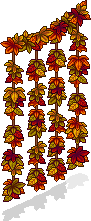 Herbstblätter-Vorhang