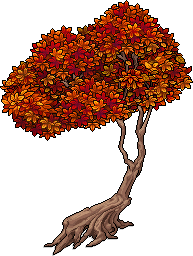 Herbstbaum-Bank