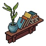 Hängendes Bücherregal