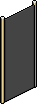 Schwarzer Goldmode-Raumteiler