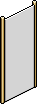 Weisser Goldmode-Raumteiler
