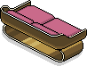 Rosa Goldmode-Sofa