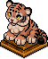 Brauner putziger Tiger