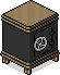 Schwarze Minibar Safe