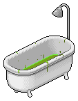 Wanne mit Glibber