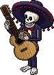 Mariachi Skelett