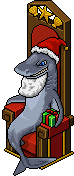 Haifisch Santa Thron