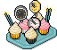 Cupcake-Tablett