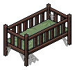 Hölzernes Kinderbett