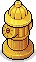 Goldener Hydrant