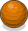 Orangener Gymnastikball