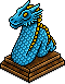 Azurblaue Drachenlampe