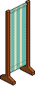 Blaugrüne Markise